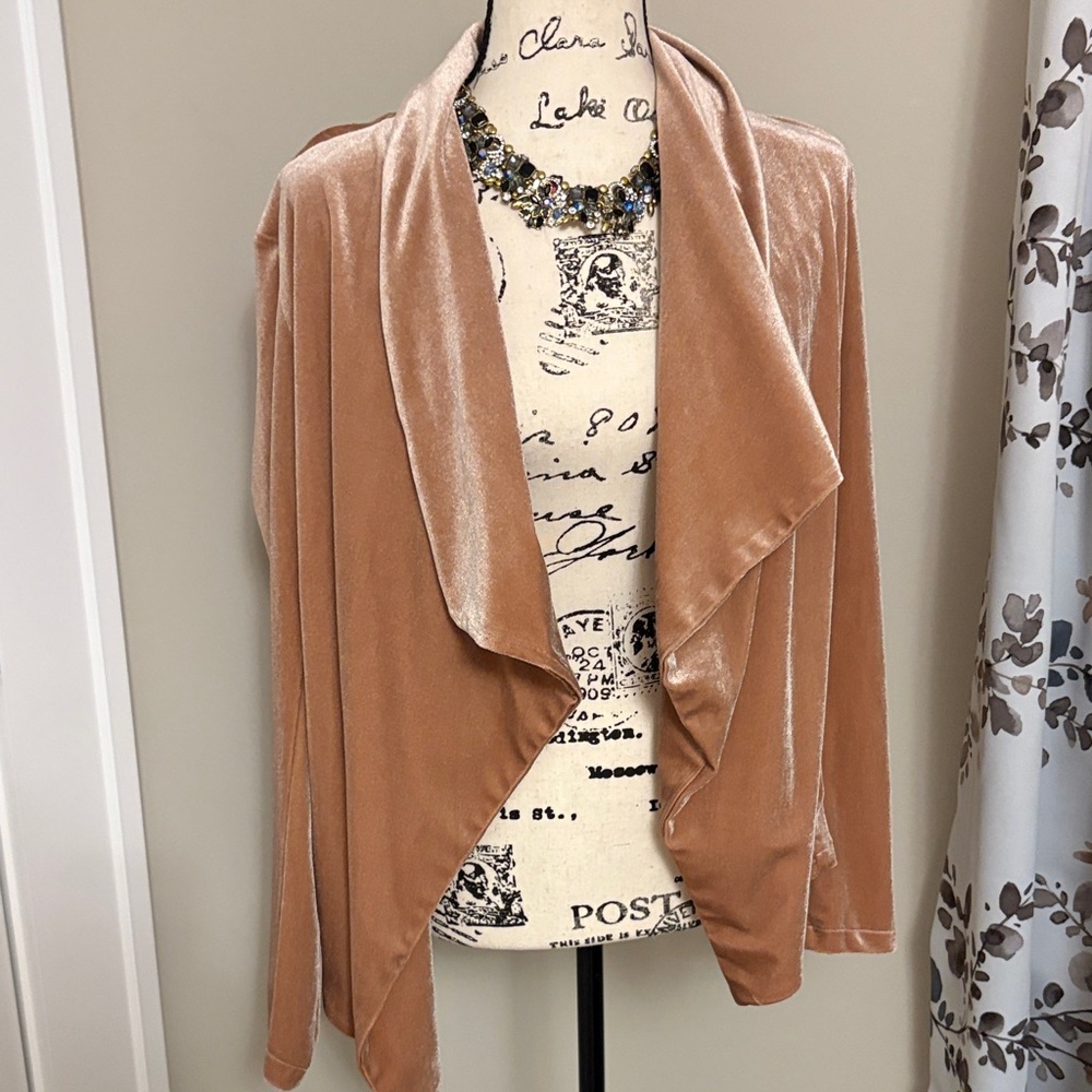 Elegant dusty rose  Velvet Women's sweater /cover